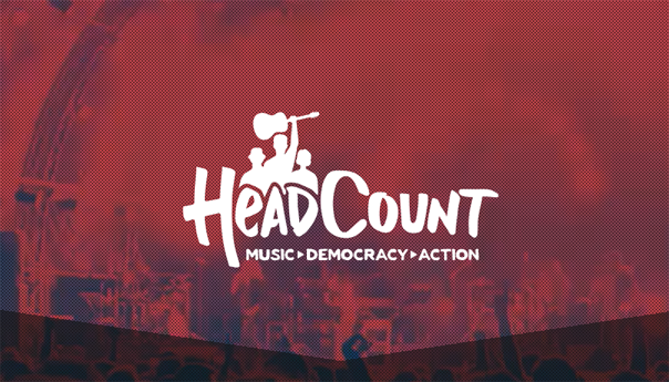 Register to vote at a concert by text message with HeadCount