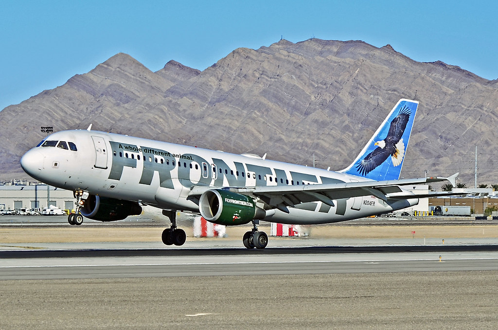 Frontier Airlines, airplane