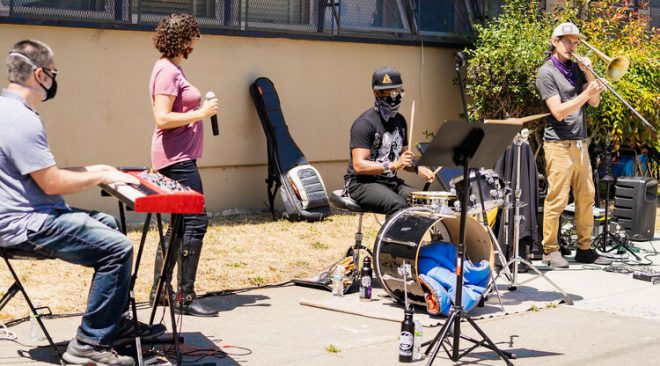 Oakland's Living Jazz to stage live music for people in need at West Oakland Food Pantry