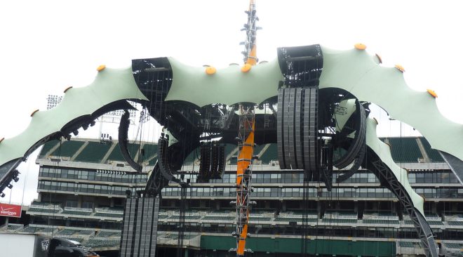 Overstock.com Coliseum gets ready for U2 360 Tour