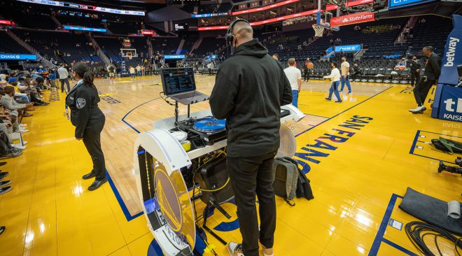For the Golden State Warriors and the NBA, music is in the game