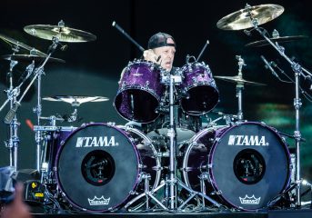 Lars Ulrich promotes Metallica whiskey Blackened at Concord Costco