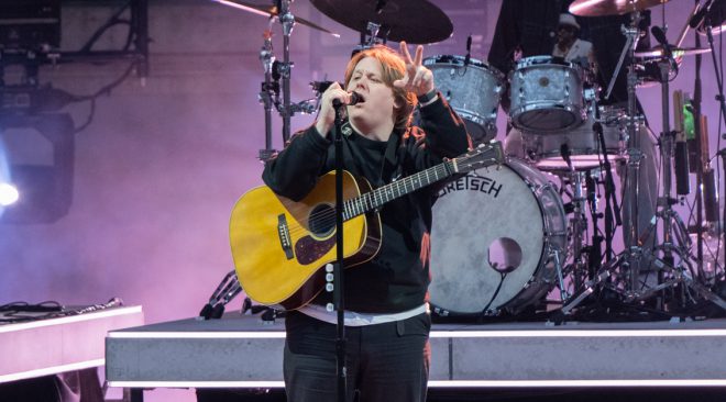 REVIEW: Lewis Capaldi performs his stand-up routine along with the music at the Greek