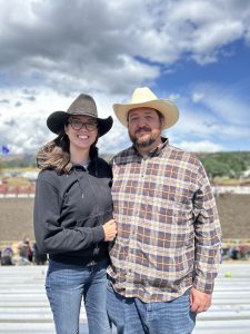 Publisher Daniel J. Willis and his girlfriend Brynna Geisler-Locke at a rodeo.