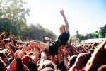 Aftershock Festival, crowd, fans, crowd-surfer, crowd-surfing