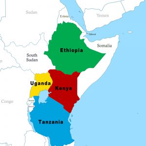 map of East Africa