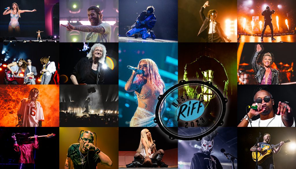 best of 2023, year in review, Arctic Monkeys, Future, Karol G, Kim Petras, Lil Wayne, Lupe Fiasco, Måneskin, MisterWives, Mr. Bungle, Muse, NF, P!nk, Post Malone, Queen, Static-X, Taylor Swift, Isley Brothers, Zach Bryan